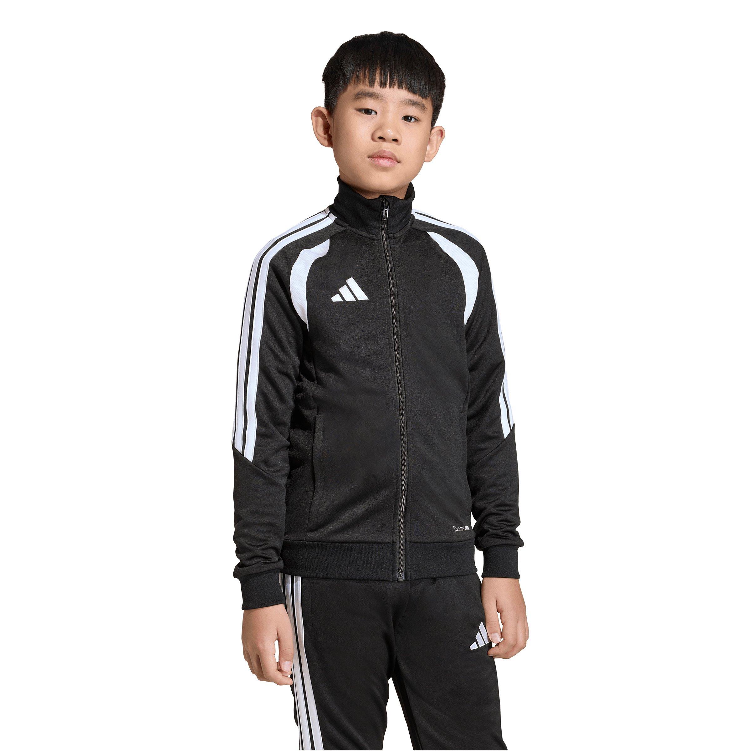 adidas Big Boys' Tiro26 League Soccer Training Jacket - Black/White - BLACK/WHITE